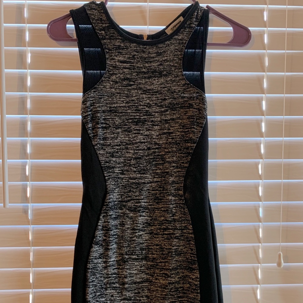 Black and grey dress